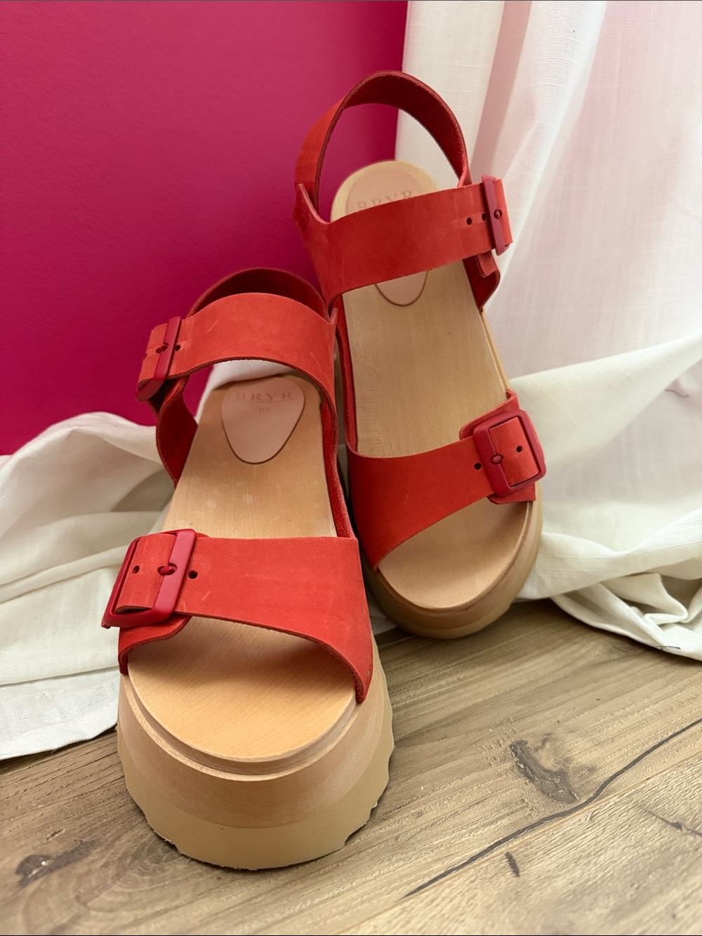 BRYR Gigi Sandal Color-Poppy